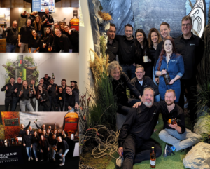 Het Maxxium Team tijdens Whisky Festival Noord Nederland